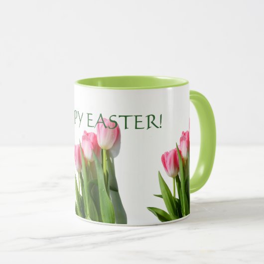 Vrolijk Pasen. TulpenMok Mok (Voorkant rechts)