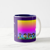 Vrolijk Pasen. Tweekleurige Koffiemok (Voorkant rechts)