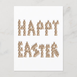 Vrolijk Pasen van Bunnies! Funny Easter Briefkaart