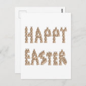 Vrolijk Pasen van Bunnies! | Funny Easter Briefkaart (Voorkant / Achterkant)