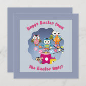 Vrolijk Pasen van de paaseigenaar! Kaart (Voorkant / Achterkant)