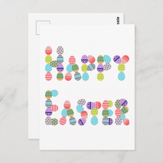 Vrolijk Pasen van eieren | Funny Easter Egg Briefkaart (Voorkant / Achterkant)