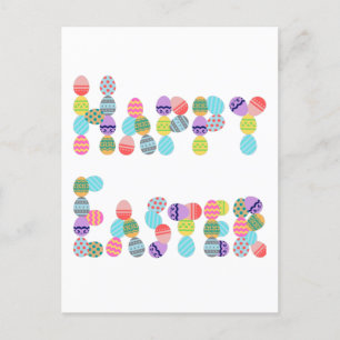 Vrolijk Pasen van eieren   Funny Easter Egg Feestdagenkaart