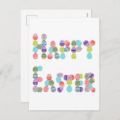 Vrolijk Pasen van eieren | Funny Easter Egg Feestdagenkaart (Voorkant / Achterkant)