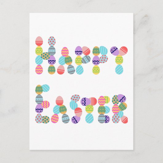 Vrolijk Pasen van eieren | Funny Easter Egg Feestdagenkaart (Voorkant)