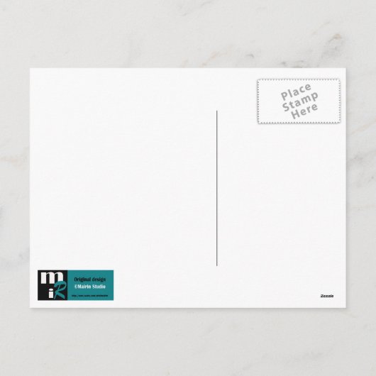 Vrolijk Pasen. Veertulpen Briefkaarten voor het sc (Achterkant)