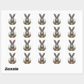 Vrolijk Pasen Vierkante Sticker (Vel)