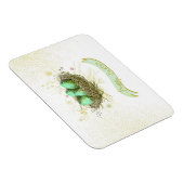 Vrolijk Pasen! - Vogels nestelen met kleurrijke ei Magneet (Rechterzijde)