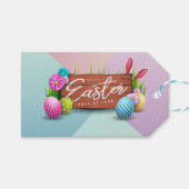 Vrolijk Pasen vol liefde Cadeaulabel (Voorkant (Horizontaal))