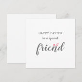 Vrolijk Pasen voor een speciale vriend Bunny Ears Feestdagenkaart (Voorkant / Achterkant)