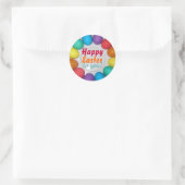 Vrolijk Pasen voor je! Rainbow Easter Ronde Sticker (Tas)