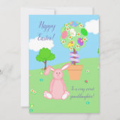 Vrolijk Pasen voor kleindochter Topiary Feestdagenkaart (Voorkant)