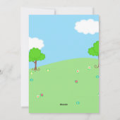 Vrolijk Pasen voor kleindochter Topiary Feestdagenkaart (Achterkant)