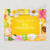 Vrolijk Pasen voor mijn kleindochter Briefkaart (Voorkant)