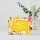 Vrolijk Pasen voor mijn kleindochter Briefkaart (Staand voorkant)