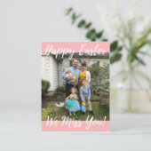 Vrolijk Pasen we missen je Briefkaart (Staand voorkant)