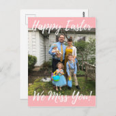 Vrolijk Pasen we missen je Briefkaart (Voorkant / Achterkant)