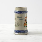 Vrolijk Pasen. Welpe, Küken, Hase Bierpul (Center)