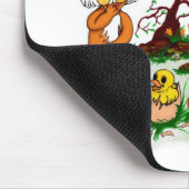 Vrolijk Pasen. Welpe, Küken, Hase Muismat (Hoek)