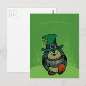 Vrolijk, Patrick's Day. Briefkaart (Voorkant / Achterkant)