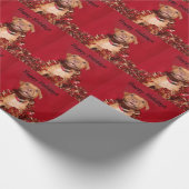 Vrolijk pekeltje kerstmis cadeaupapier (Hoek)