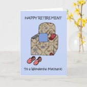 Vrolijk pensioen voor monteur kaart (Gele Bloem)