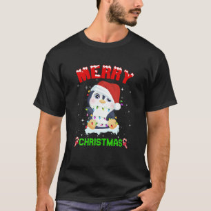 Vrolijk Pinguïn Kerstmis Pyjama Lelijk Sweater San T-shirt