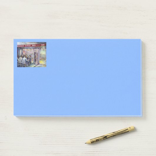 vrolijk post-it® notes (Op bureau)