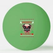 Vrolijk Pugmas! ping pong ballen (Achterkant)