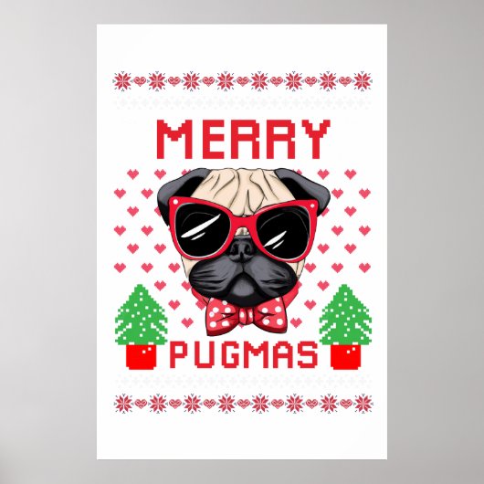 Vrolijk Pugmas! Poster (Voorkant)