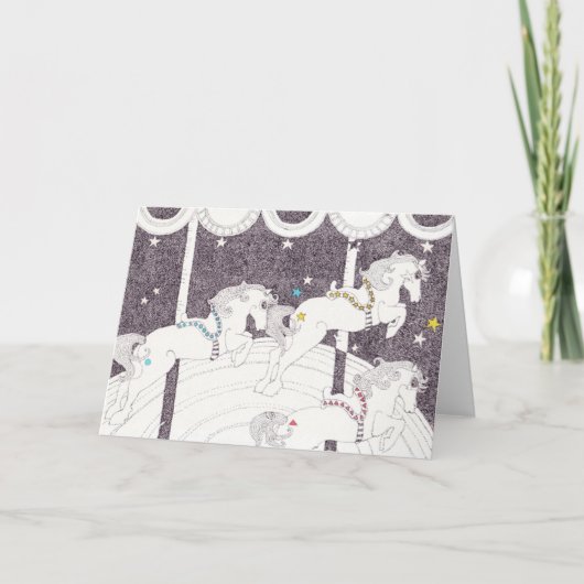 Vrolijk rond en rond feestdagen kaart (Voorkant)