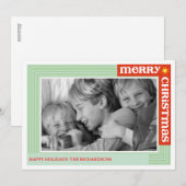 Vrolijk rond feestdagenkaart (Voorkant / Achterkant)