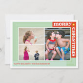 Vrolijk rond x3 feestdagenkaart (Voorkant)