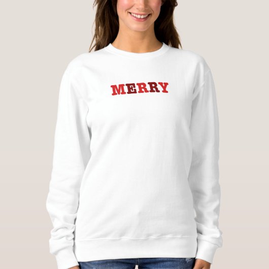 Vrolijk rood kerstkoor trui (Voorkant)