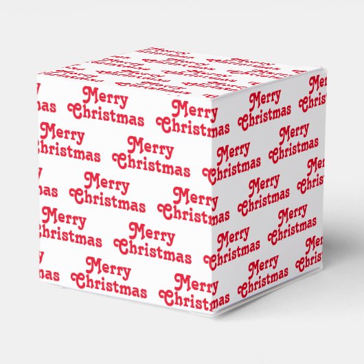 Vrolijk rood wit patroon leuke feestdag bedankdoosjes (Achterkant)