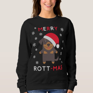 Vrolijk Rott Mas Kerstmis Rottweiler Xmas Hond Trui