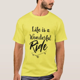 Vrolijk Schaatsleven is een Mooie - Levensspreuk T-shirt