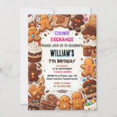 Vrolijk schattig eten Kinder Cookie Exchange 7e Ve Kaart (Voorkant)