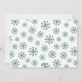 Vrolijk Script Groen Kerstmis 6 Fotocollage Feestdagenkaart (Achterkant)