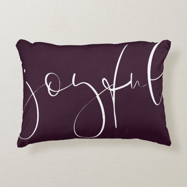 Vrolijk script pruimenvakantie accent kussen (Voorkant)