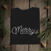 Vrolijk script typografie minimalistisch Kerstmis Trui