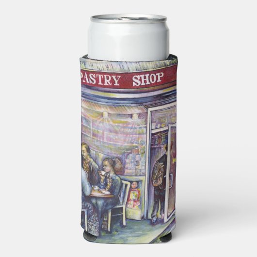 vrolijk seltzer blikjeskoeler (Seltzer Voorkant)