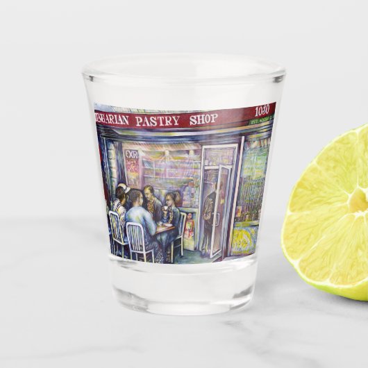 vrolijk shot glas (Voorkant)