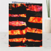 Vrolijk sinaasappel abstract Gevouwen Wenskaart, H Kaart (Achterkant)