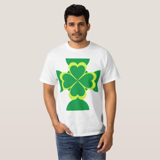Vrolijk Sint Patrick's Dag. T-shirt (Voorkant volledig)