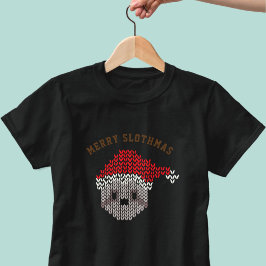 Vrolijk Slothmas Santa Sloth Schattigee Kerstvakan T-shirt