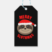 Vrolijk Slothmas Sloth Xmas Kerstcadeau Label Cadeaulabel (Voorkant)