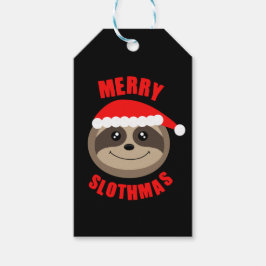 Vrolijk Slothmas Sloth Xmas Kerstcadeau Label Cadeaulabel