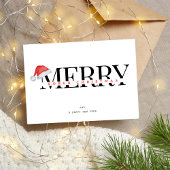 Vrolijk sober Kerstmis, sobere steun minimaal Kers Feestdagenkaart