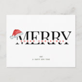 Vrolijk sober Kerstmis, sobere steun minimaal Kers Feestdagenkaart (Voorkant)